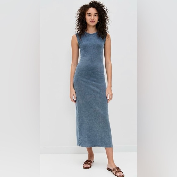 Splendid NWT Sz XL Blue Maxi Tank Dress - Picture 1 of 8
